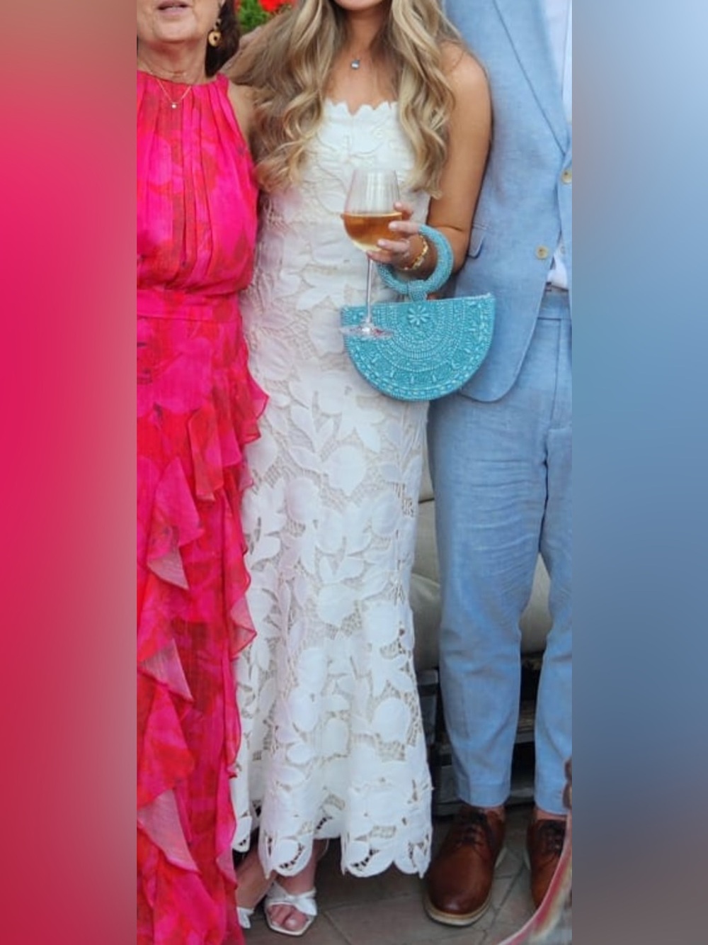 Jonathan Simkhai White Lace Maxi Dress